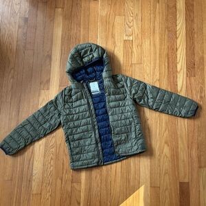 Gap Kids Green and Blue Hooded Jacket